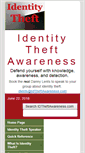 Mobile Screenshot of idtheftawareness.com