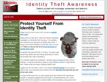 Tablet Screenshot of idtheftawareness.com